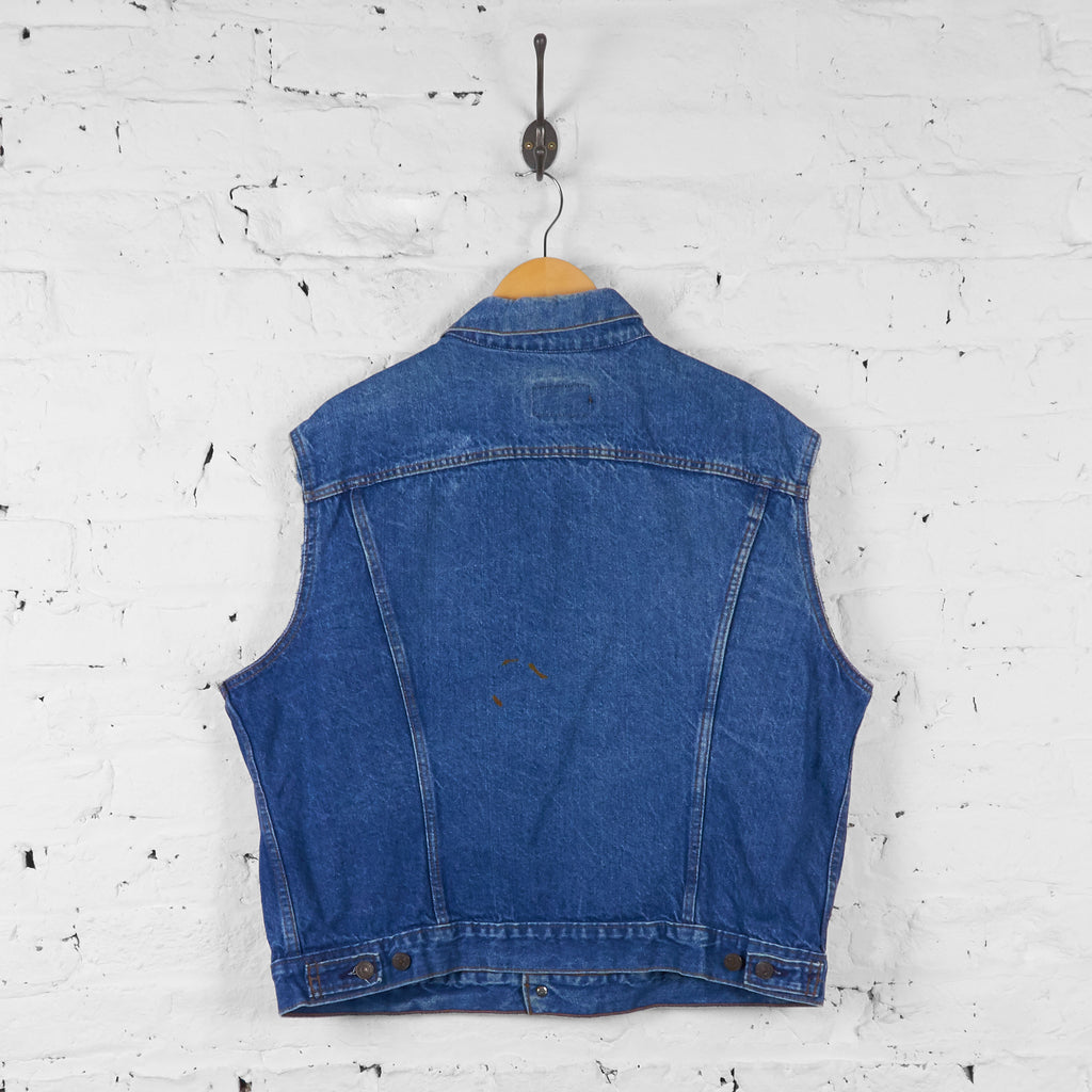 Vintage Sleeveless Levi's Denim Jacket - Blue - XL - Headlock