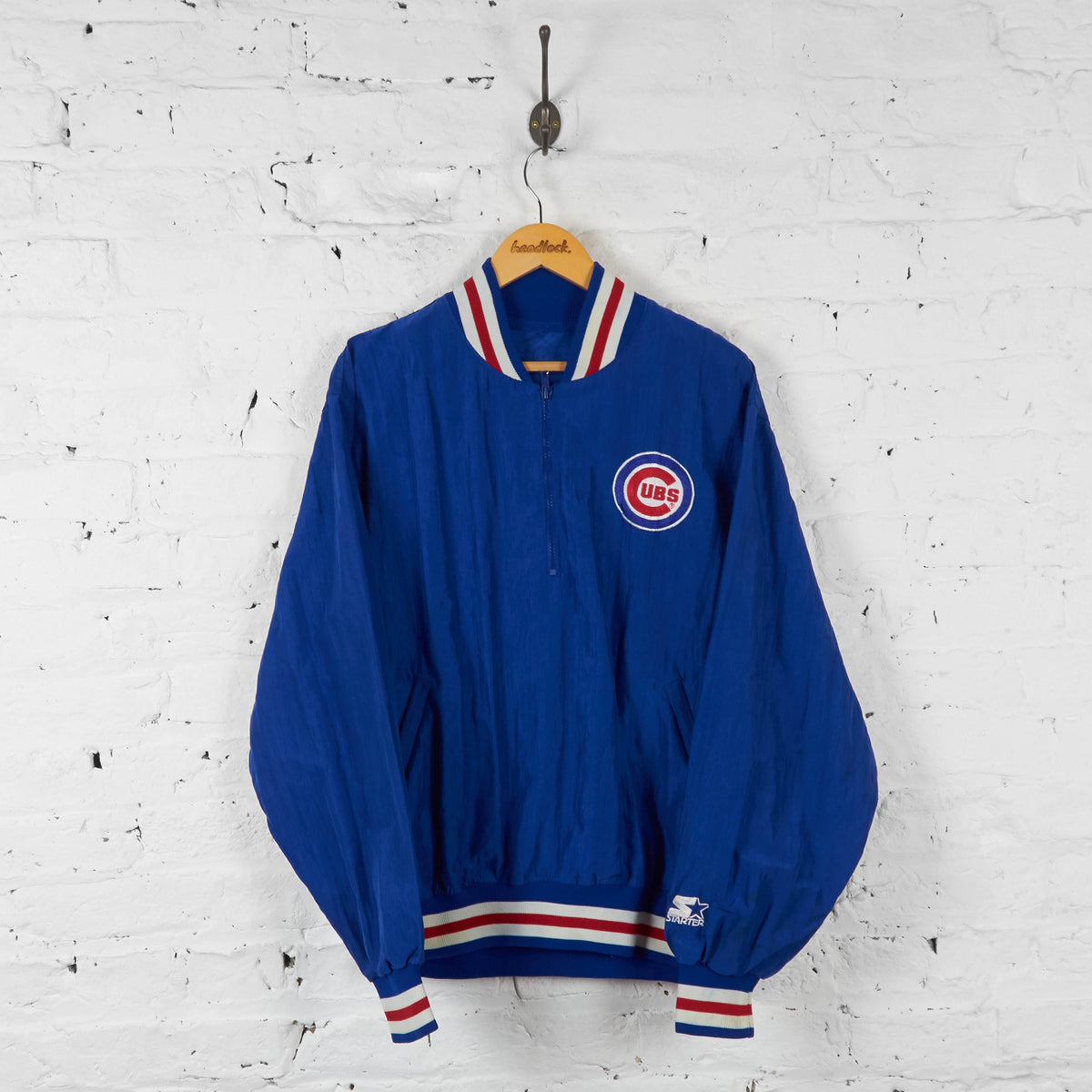 VINTAGE STARTER CHICAGO CUBS PULLOVER SWEATSHIRT IN SIZE L