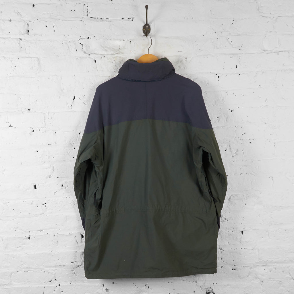 Vintage Columbia Outdoor Hooded Jacket - Green/Grey - L - Headlock