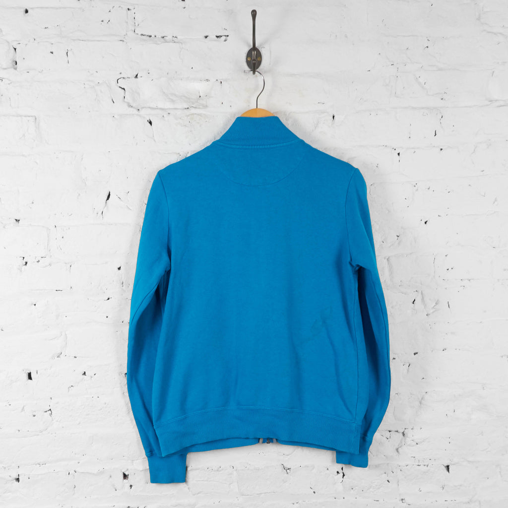 Vintage Women's Nike Zipped Sweatshirt - Blue - M - Headlock
