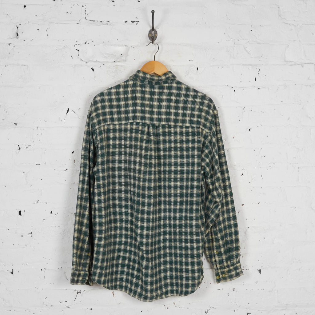 Columbia Plaid Check Flannel Shirt - Green - L