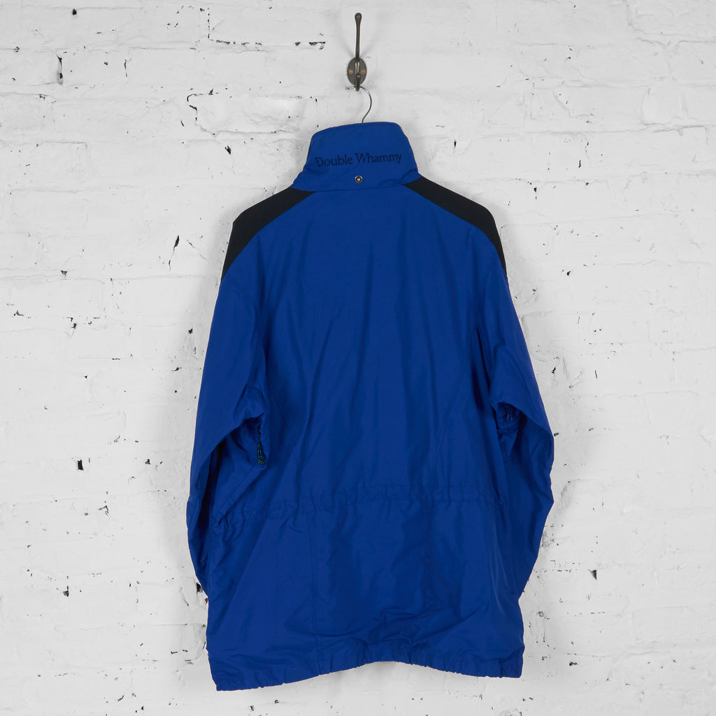 Columbia Sportswear Double Whammy Rain Jacket - Blue - L - Headlock