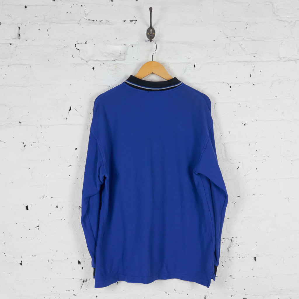 Fila Long Sleeve 90s Polo Shirt - Blue - XL