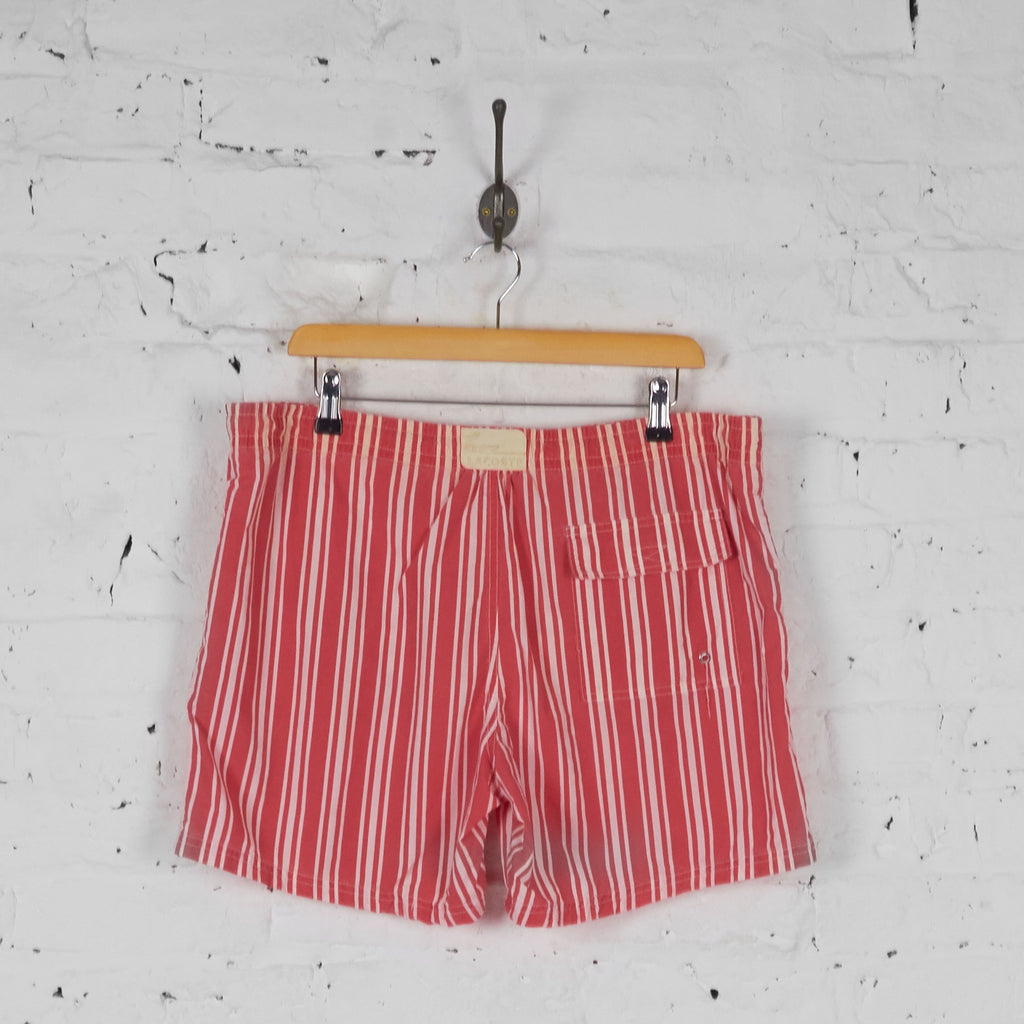 Lacoste Striped Swim Shorts - Pink - M