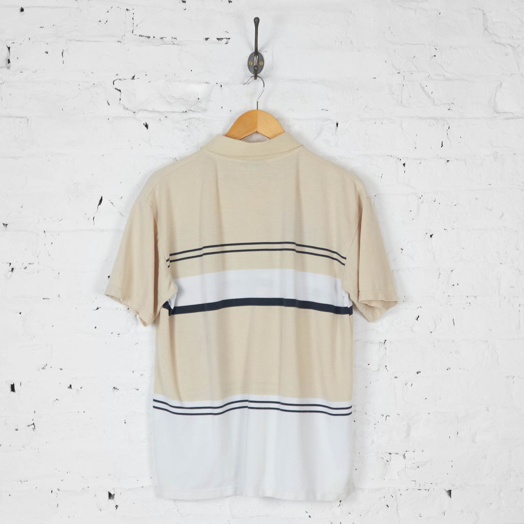 Henri Lloyd Striped 90s Polo Shirt - Beige - XL