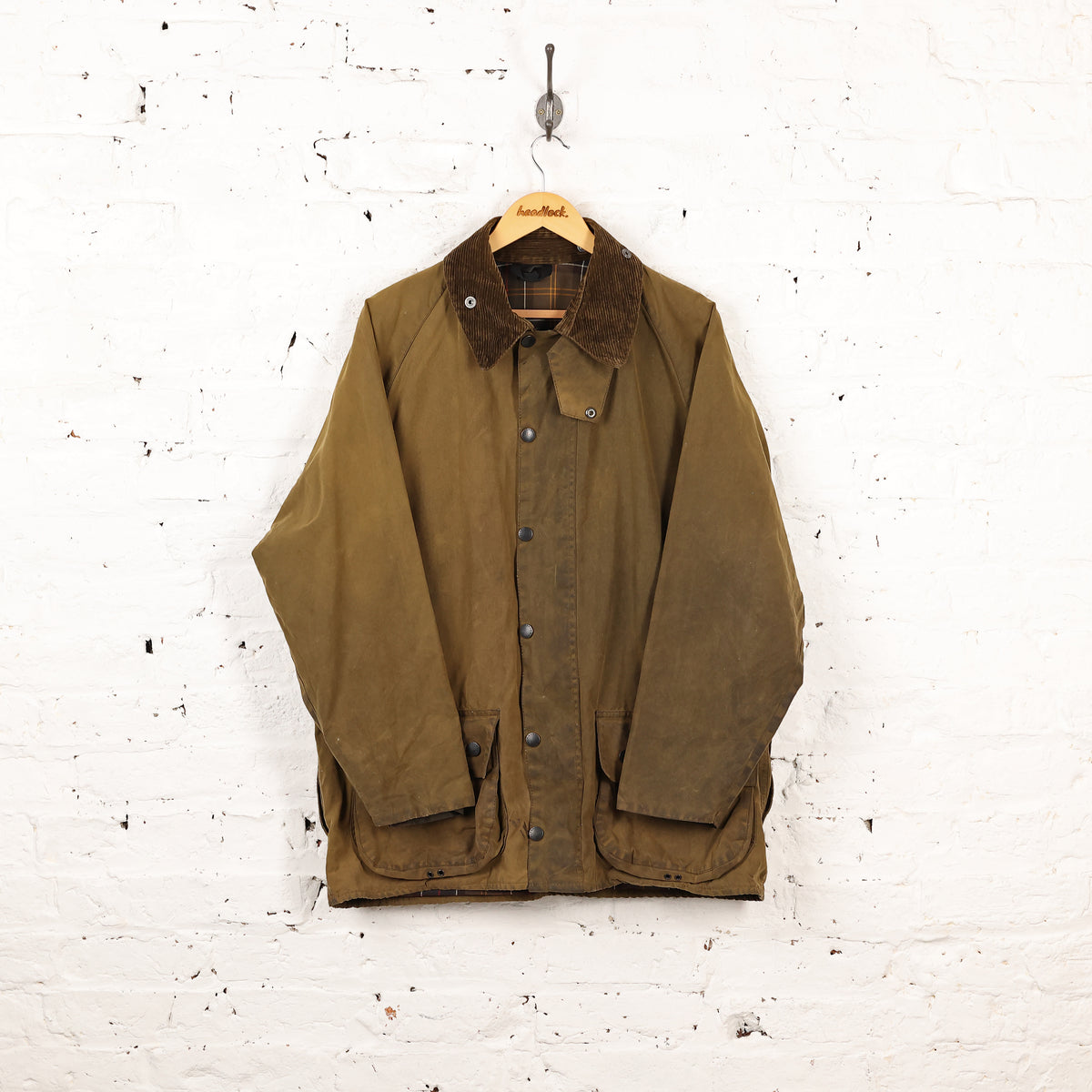 Barbour Classic Moorland Wax Jacket Coat - Green - XL – Headlock
