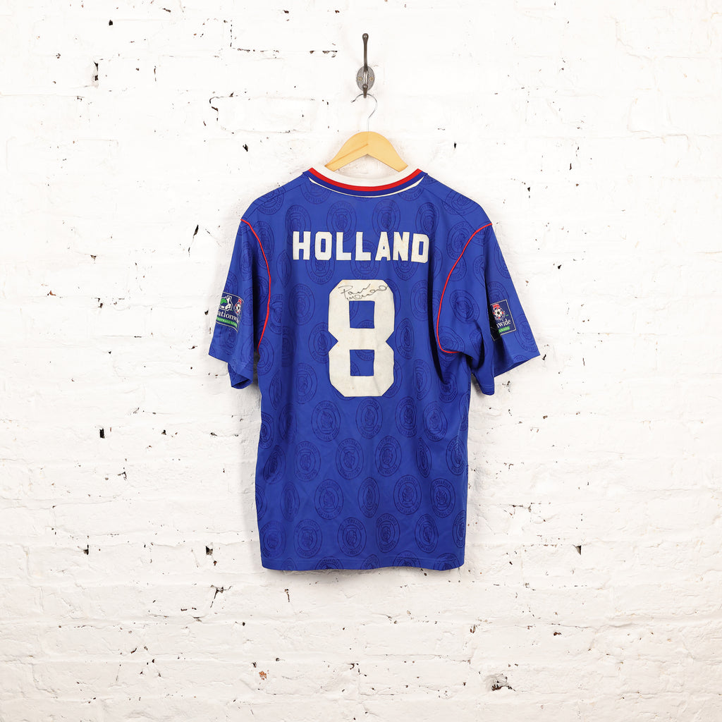 Chesterfield 1996 Signed Paul Holland Football Shirt - Blue - M