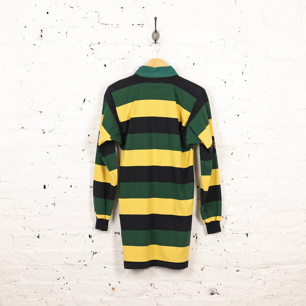 Northampton Striped Rugby Shirt - Green/Yellow - M