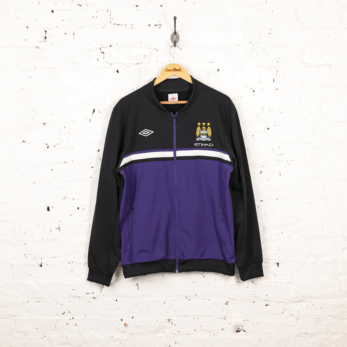 Umbro Manchester City 2012 Tracksuit Top Jacket - Purple - XL