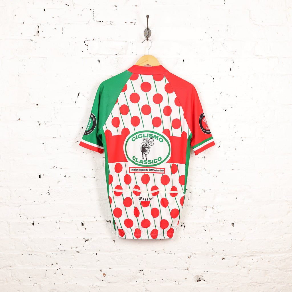 Pissei Ciclismo Classico Cycling Top Jersey - Red/Green - XXL