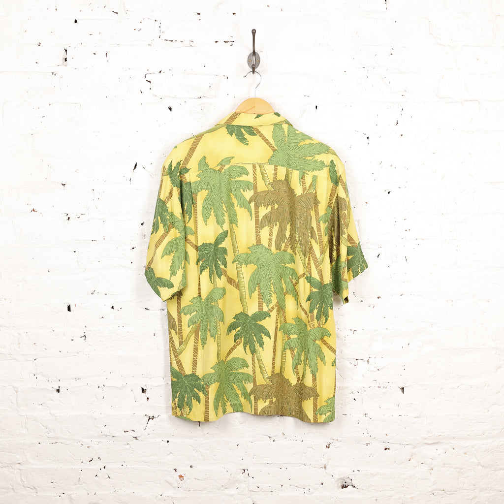 Tommy Bahama Palm Trees Hawaiian Shirt - Yellow - M