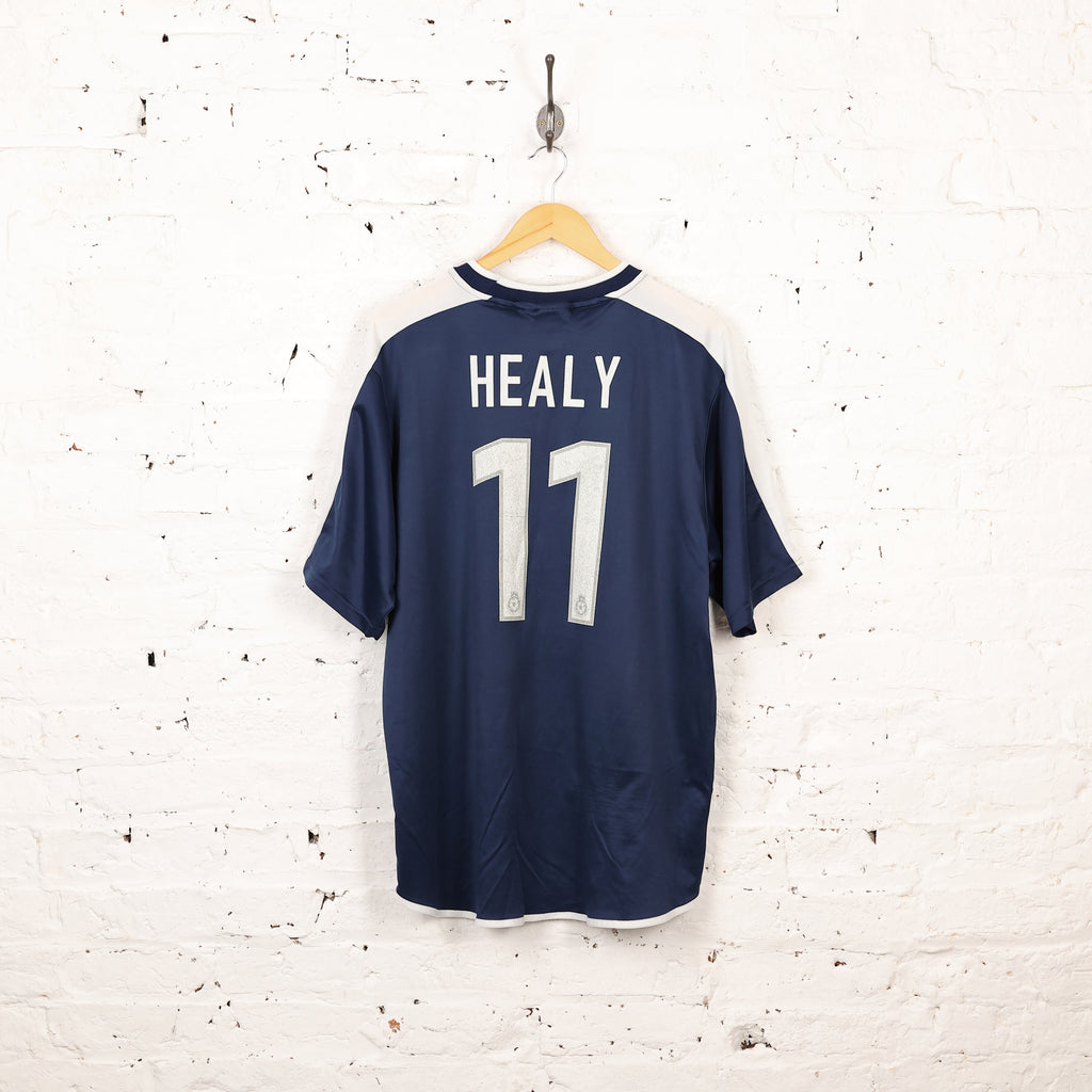 Preston North End Healey Bloggs 2001 Third Football Shirt - Blue - L