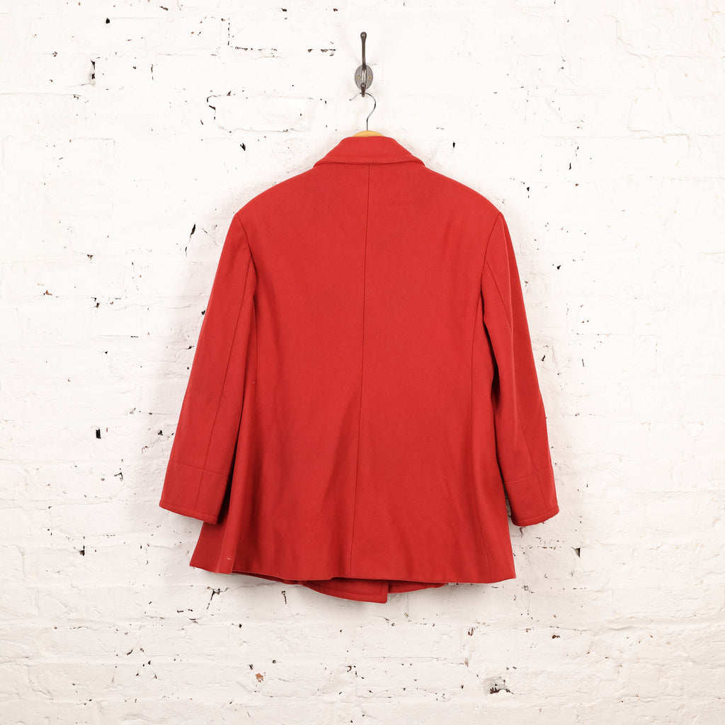 Vivienne Westwood Red Label Pea Jacket Coat - Red - Womens XL