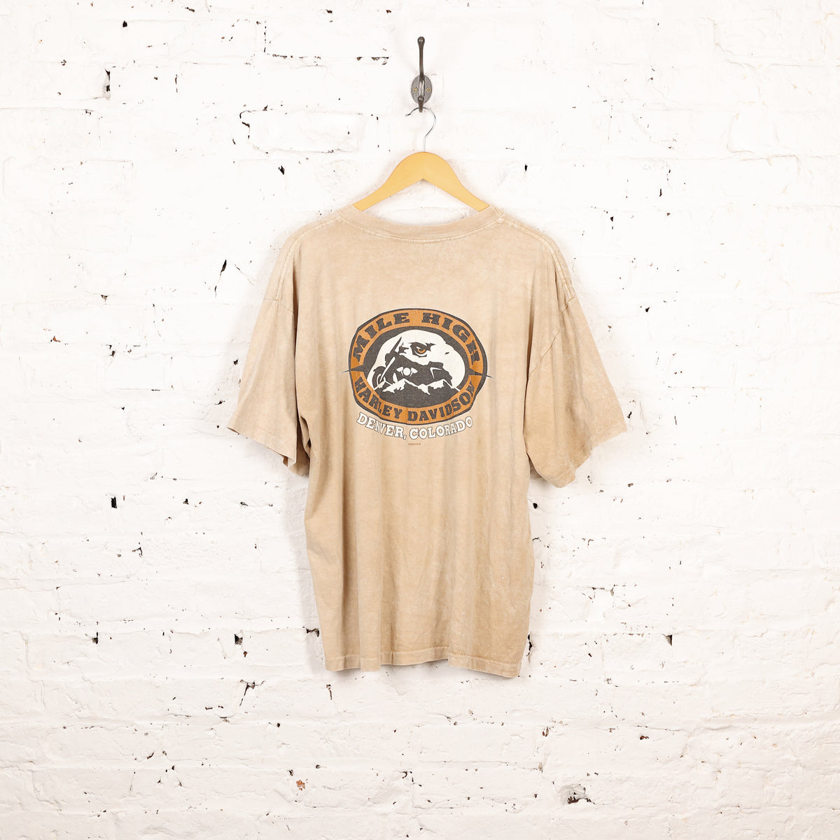 Harley Davidson Denver Colorado T Shirt - Beige - L – Headlock