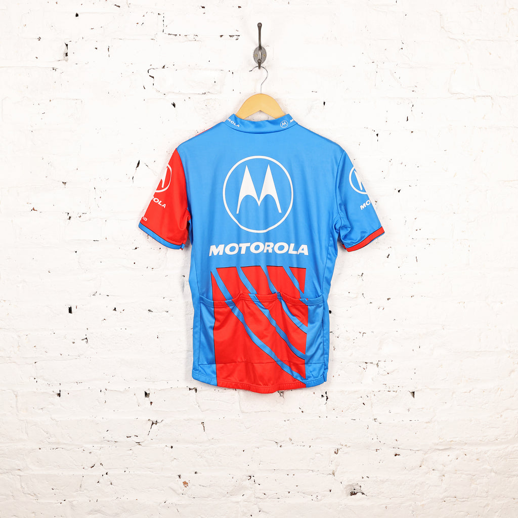 Eddy Merckx Motorola Giordana Cycling Top Jersey - Blue - M