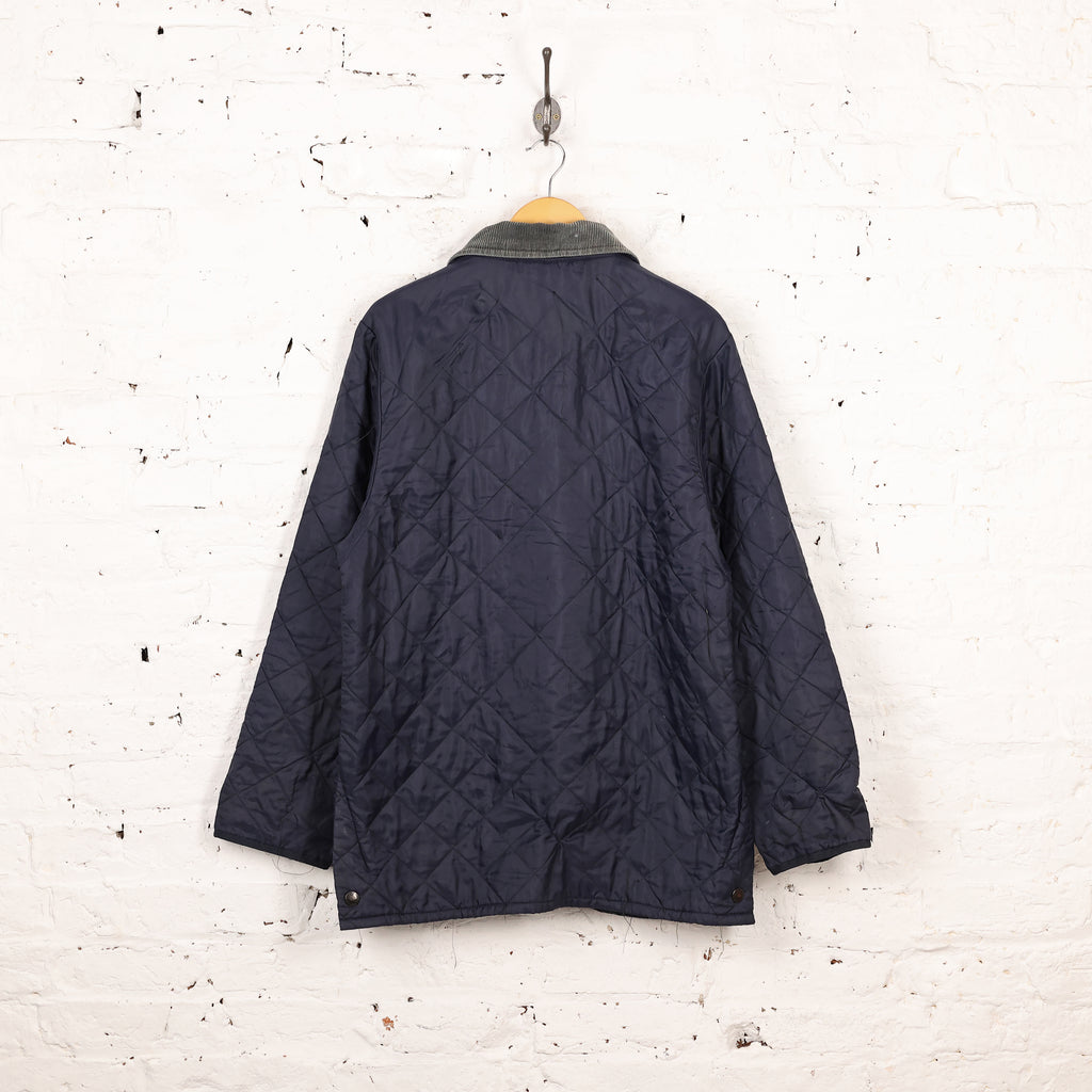 Barbour Quilted Jacket Coat - Blue - S
