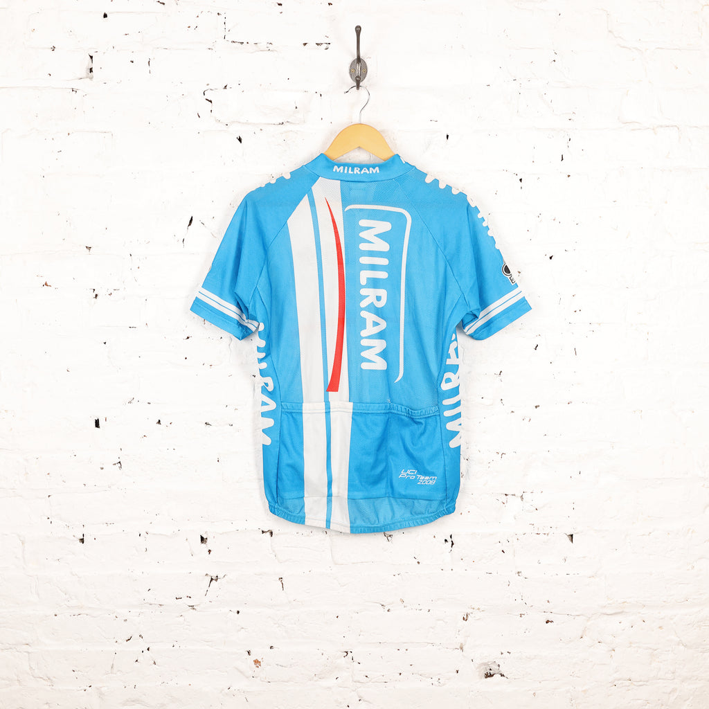 SMS Santini Colnago Milram Cycling Top Jersey - Blue - L