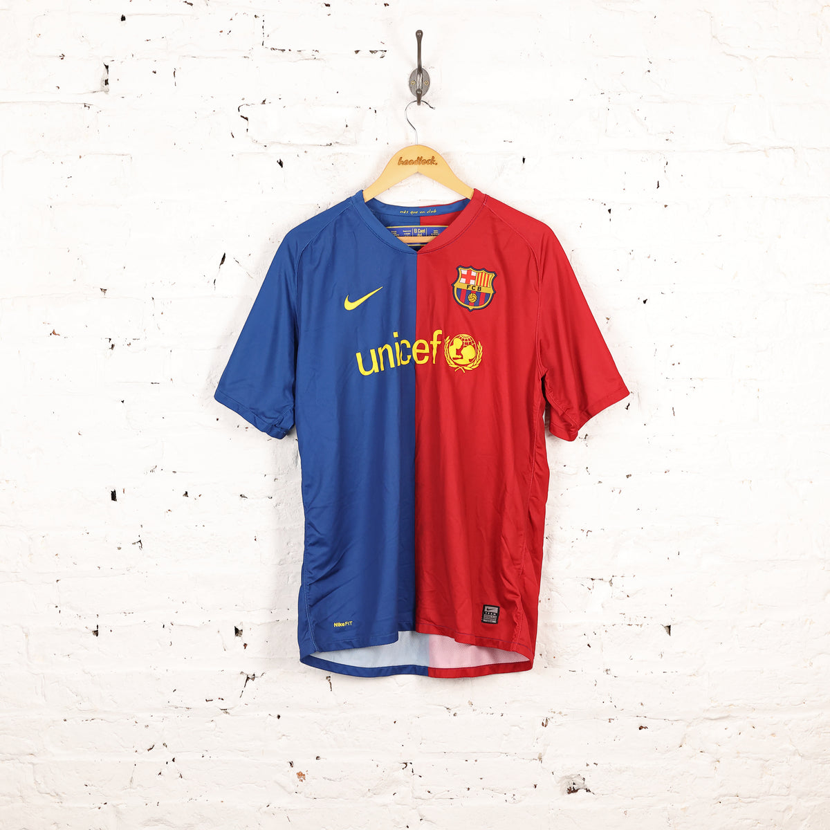 FC Barcelona 2006 Nike Home Football Shirt - Red/Blue - L – Headlock