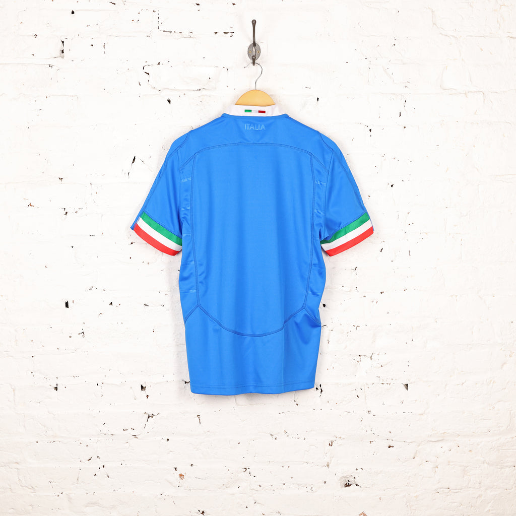 Macron Italy 2018 Home Rugby Shirt - Blue - M