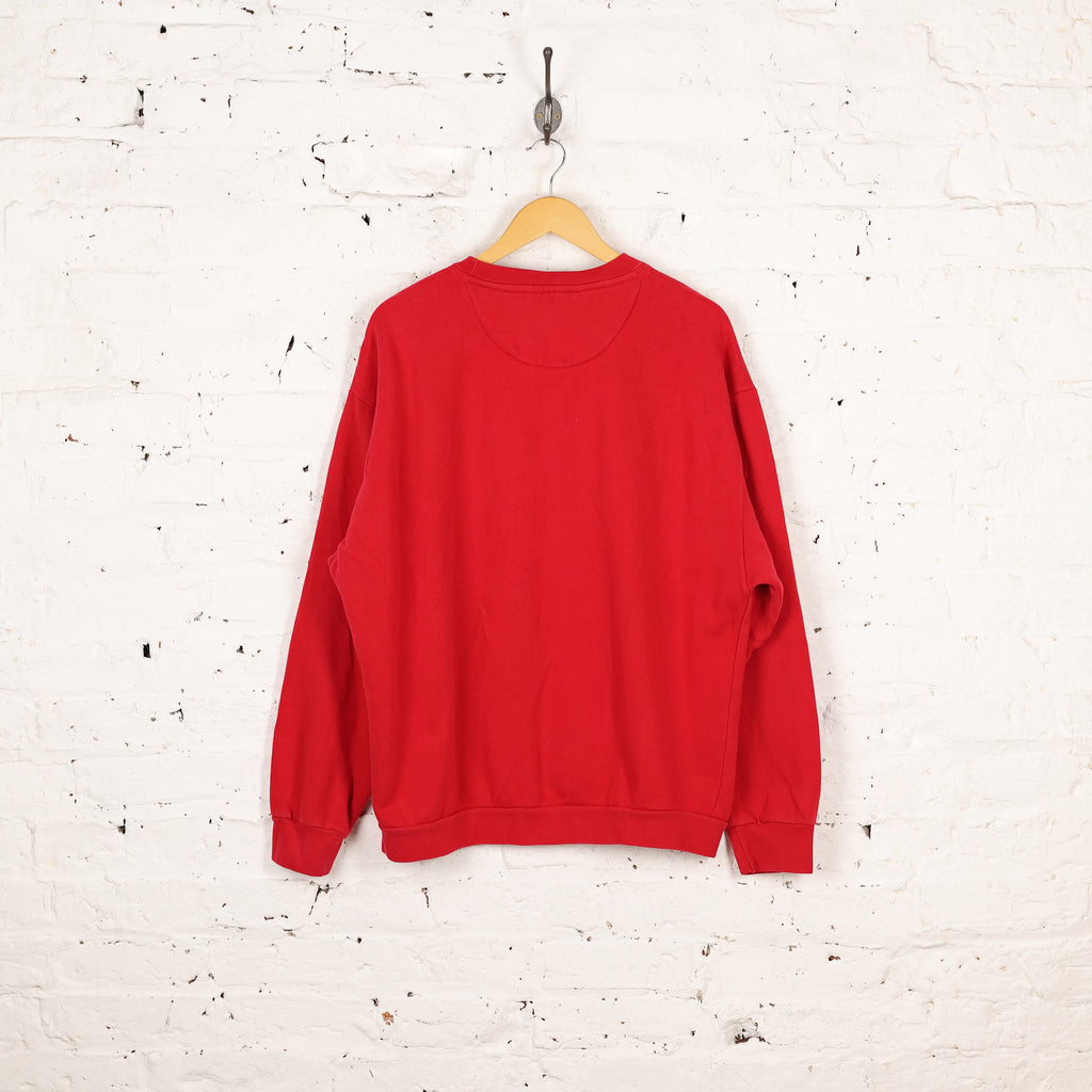 Chaps Ralph Lauren Spell Out Sweatshirt - Red - L