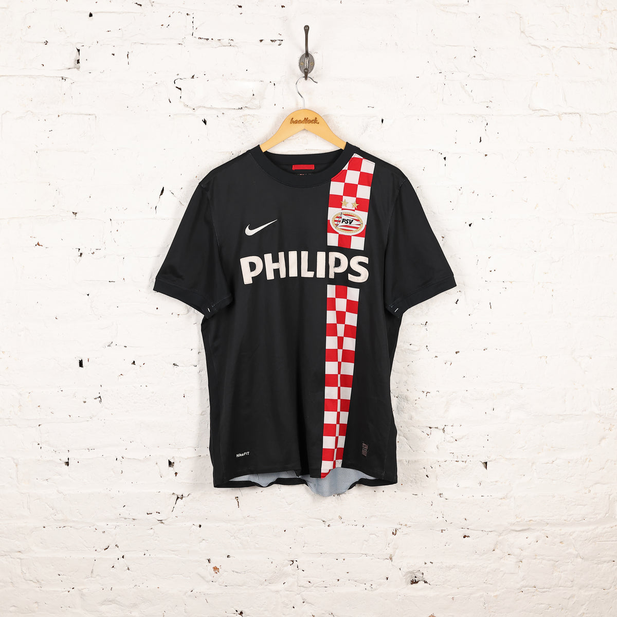 Nike PSV Eindhoven 2009 Engelaar Away Football Shirt - Black - M