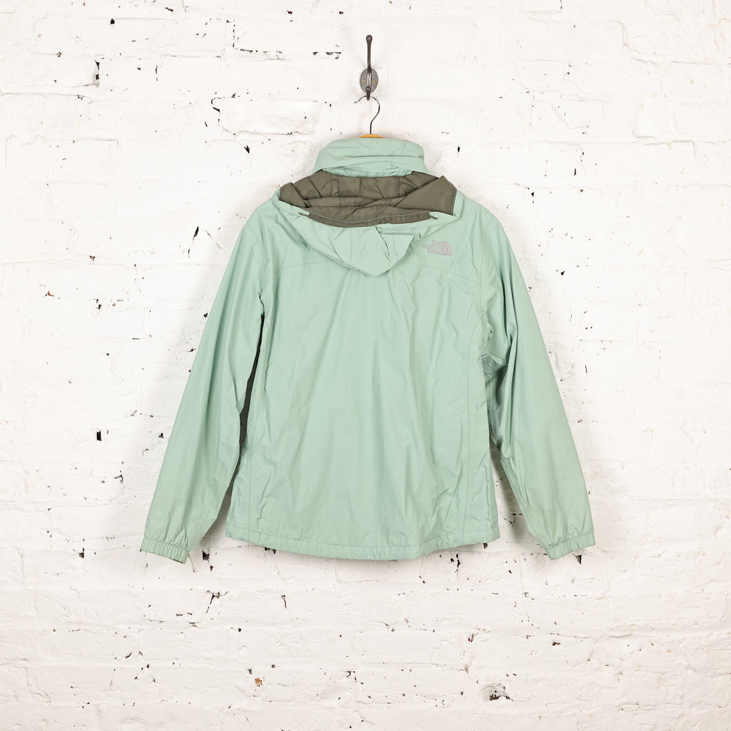 Womens The North Face Hyvent Rain Jacket - Green - Womens M