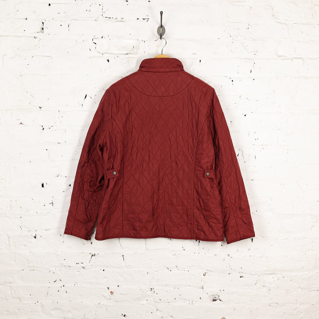 Women's Barbour Utility Polar Quilt Jacket - Red - Women's L