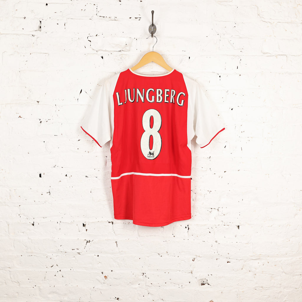 Kids Nike Arsenal 2002 Ljungberg Home Football Shirt - Red - XL Boys
