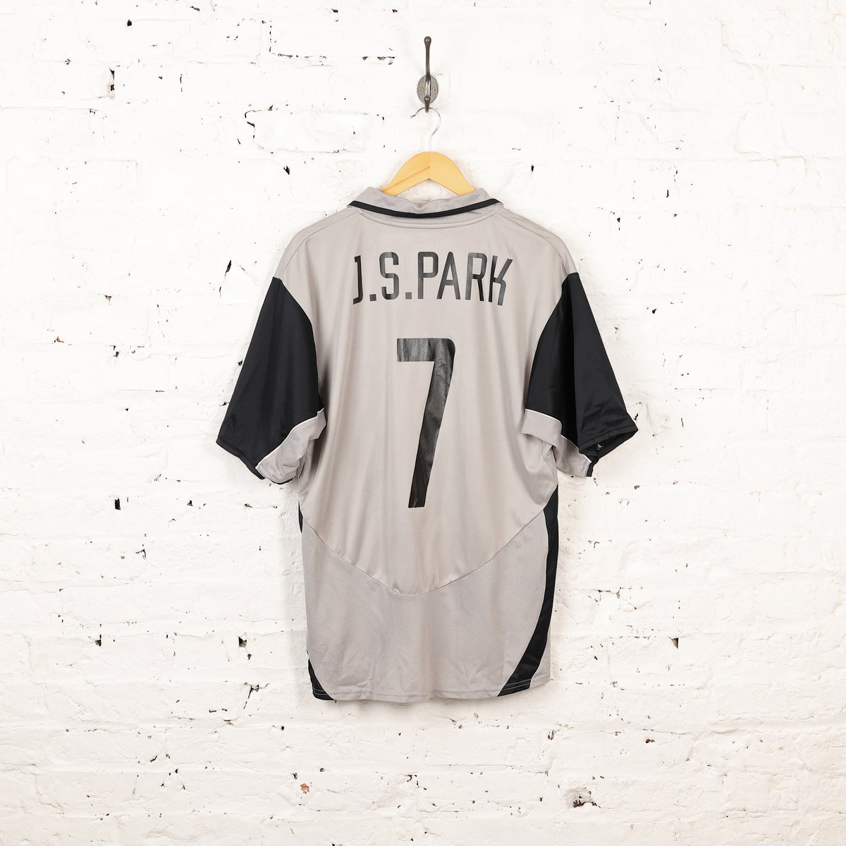NIKE PSV Eindhoven パク•チソン DRI-FIT シャツ Nike PSV Eindhoven 2003 J.S Park Away Football Shirt - Grey - XL