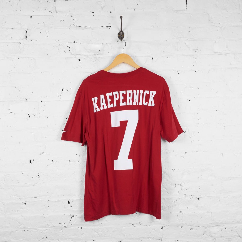 Vintage San Francisco 49ers Kaepernick T-shirt - Red - L - Headlock
