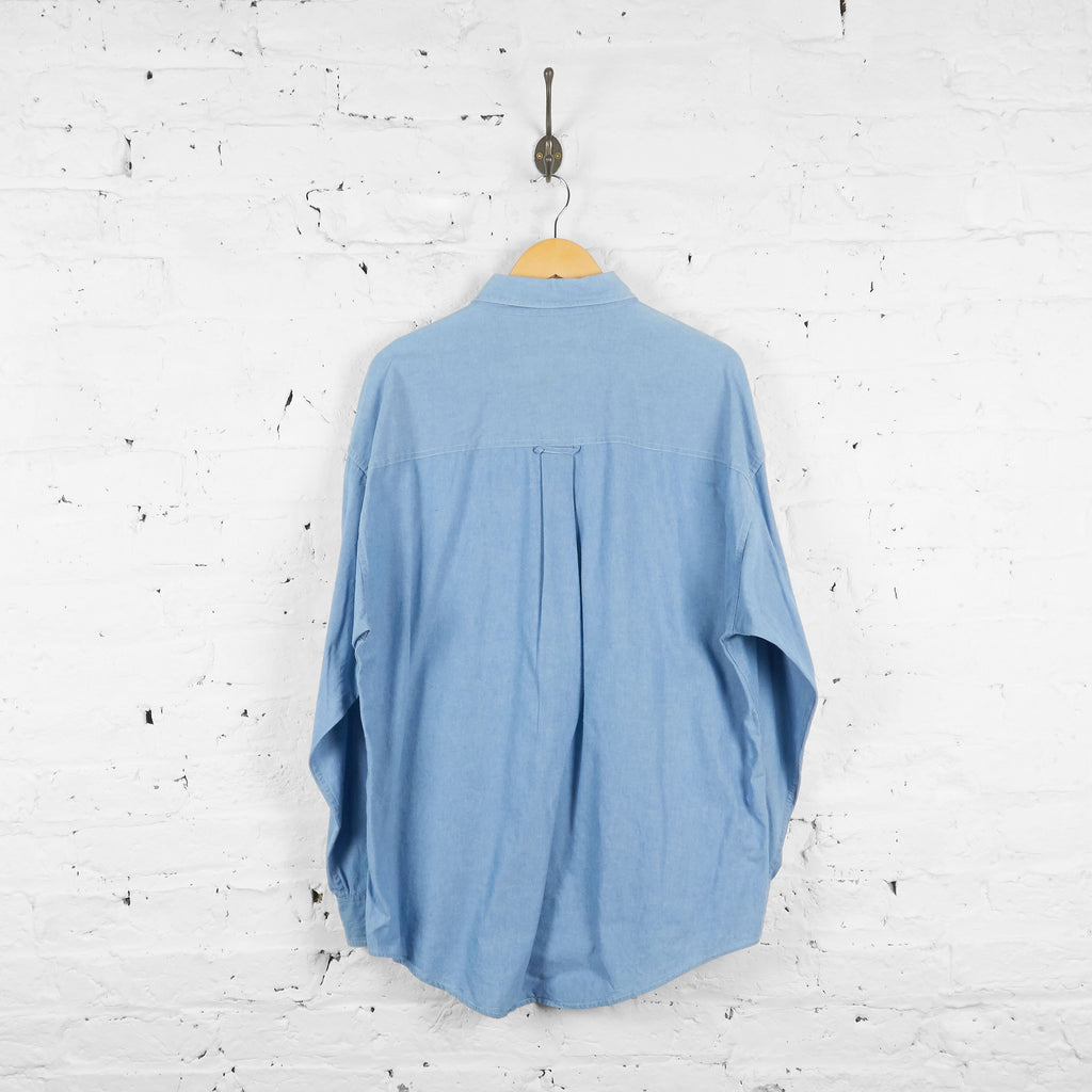 Vintage Ralph Lauren Chaps Shirt - Blue - L - Headlock