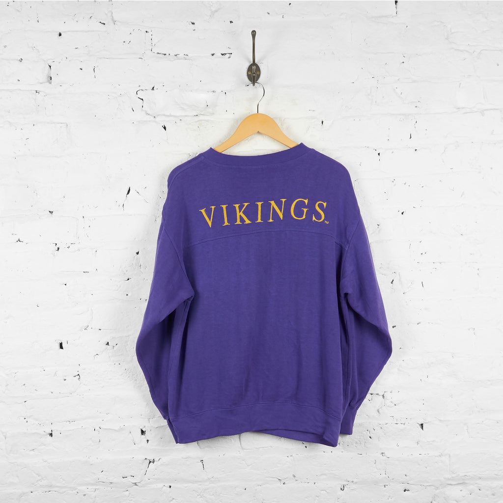 Vintage Lee Sport Minnesota Vikings NFL Sweatshirt - Purple - M - Headlock