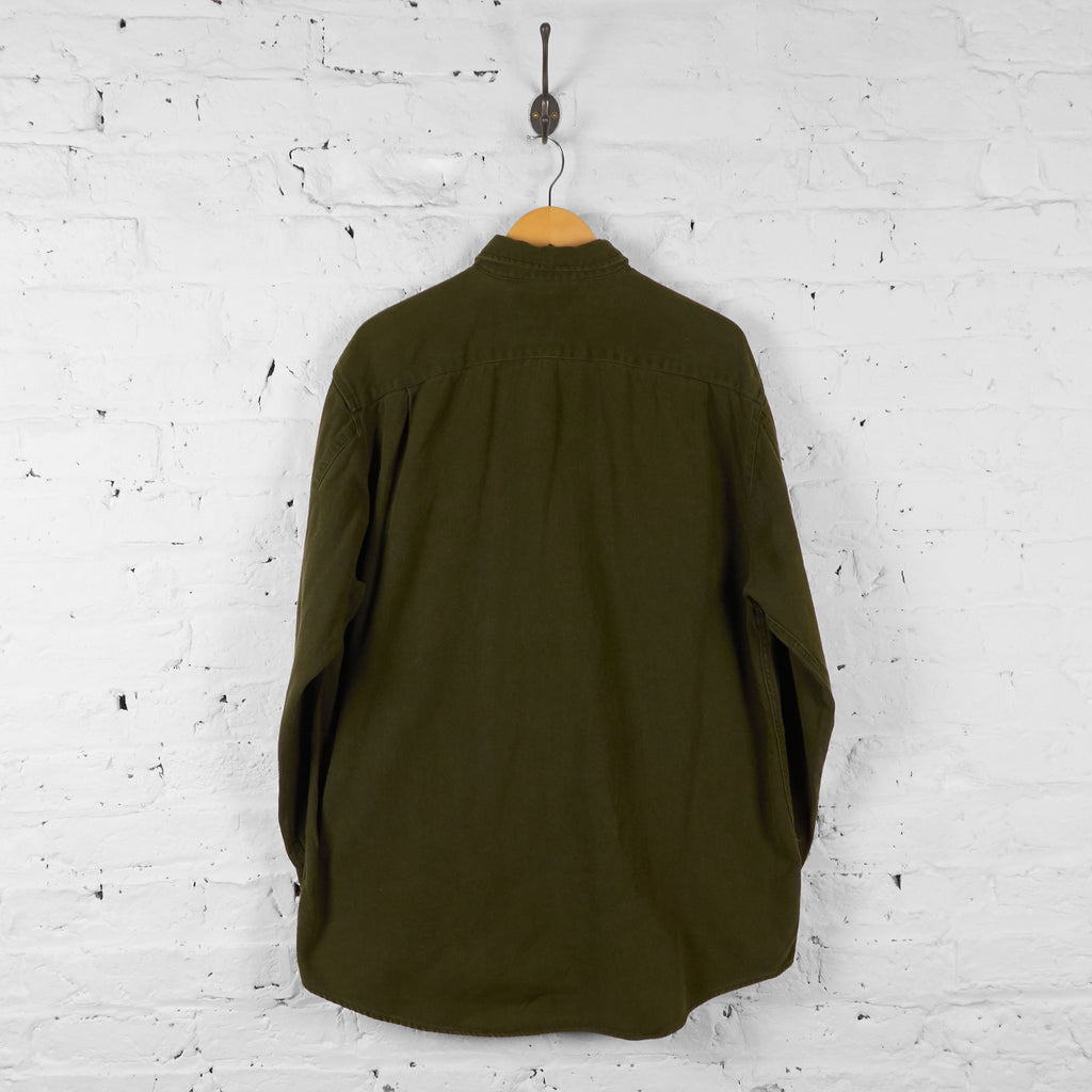 Abercrombie Thick Cotton Shirt - Green - XXL