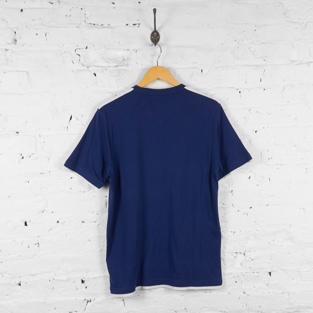 Adidas 90s T Shirt - Blue - M - Headlock