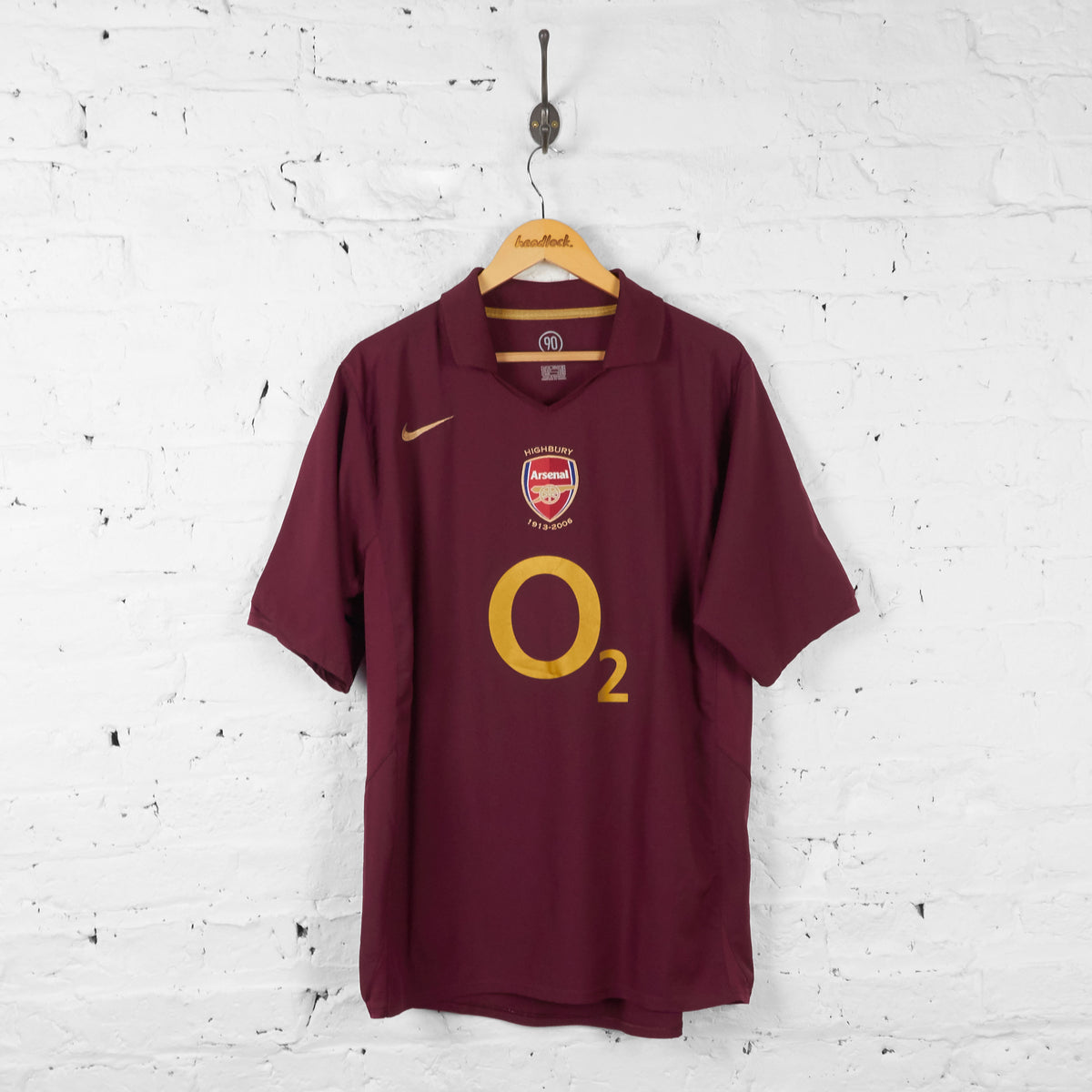 Arsenal Highbury 2006 Home Football Shirt - Maroon - XL – Headlock