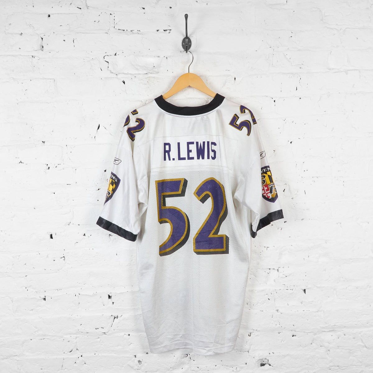 Baltimore Ravens R.Lewis American Football NFL Jersey - White - L