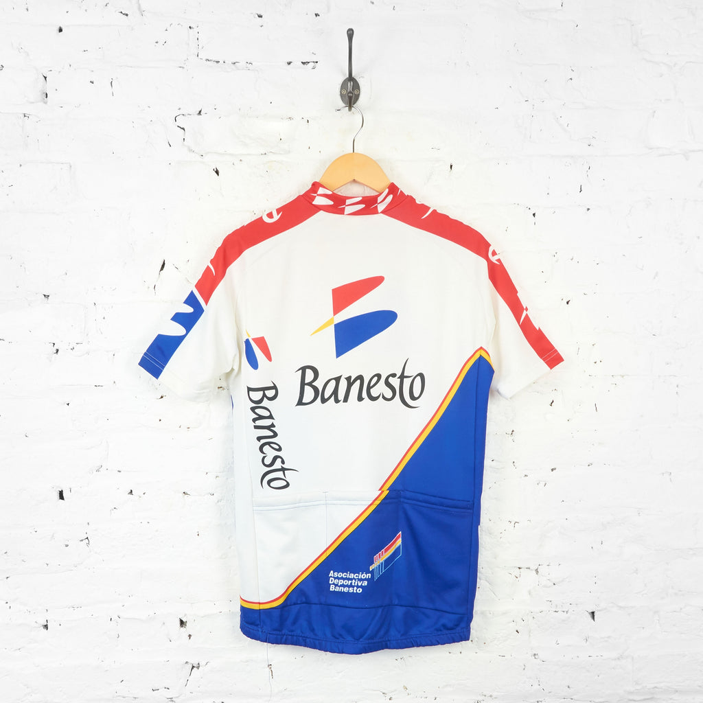 Banesto Nalini Cycling Top Jersey - White/Red/Blue - L - Headlock