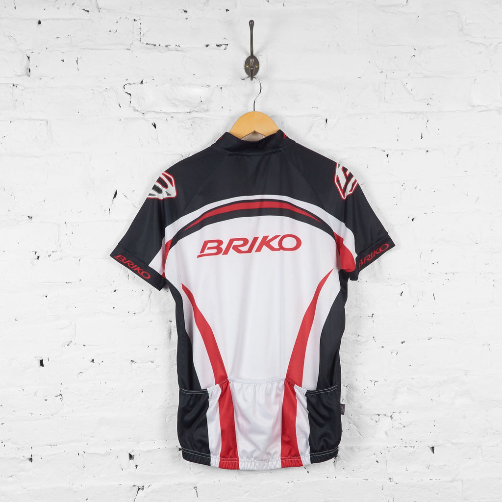 Briko Team Cycling Jersey - White/Black - XL - Headlock