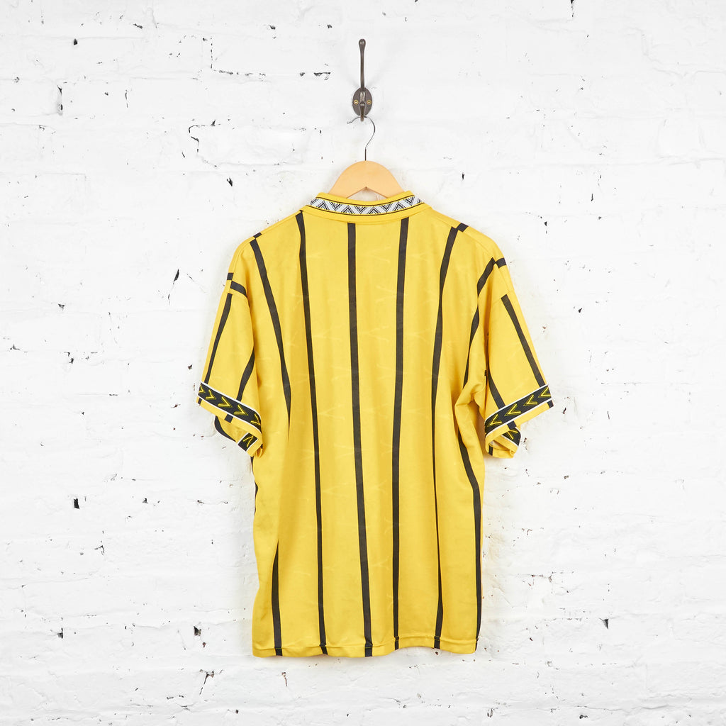 Burnley Mitre 1994 Away Football Shirt - Yellow - L - Headlock