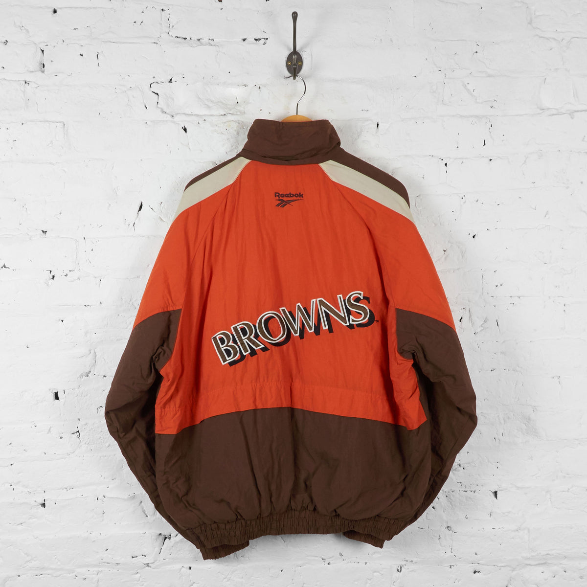 Cleveland Browns Reebok American Football Jacket - Brown - XL