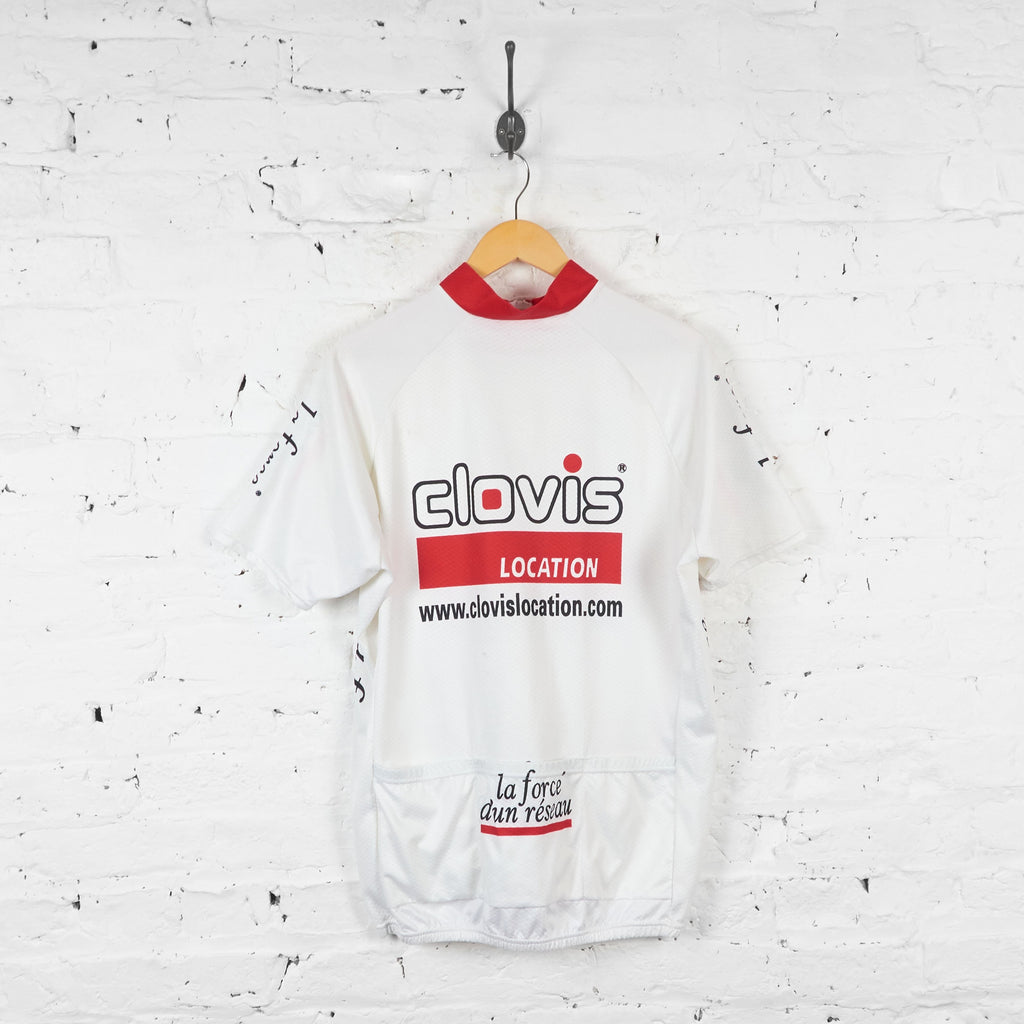 Clovis Cycling Jersey - White - XL - Headlock