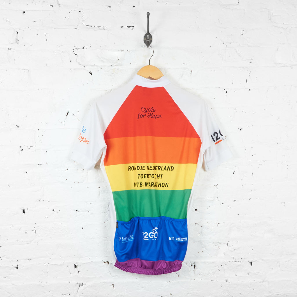 Cycle For Hope Cycling Jersey - Orange/Yellow/Green - L - Headlock