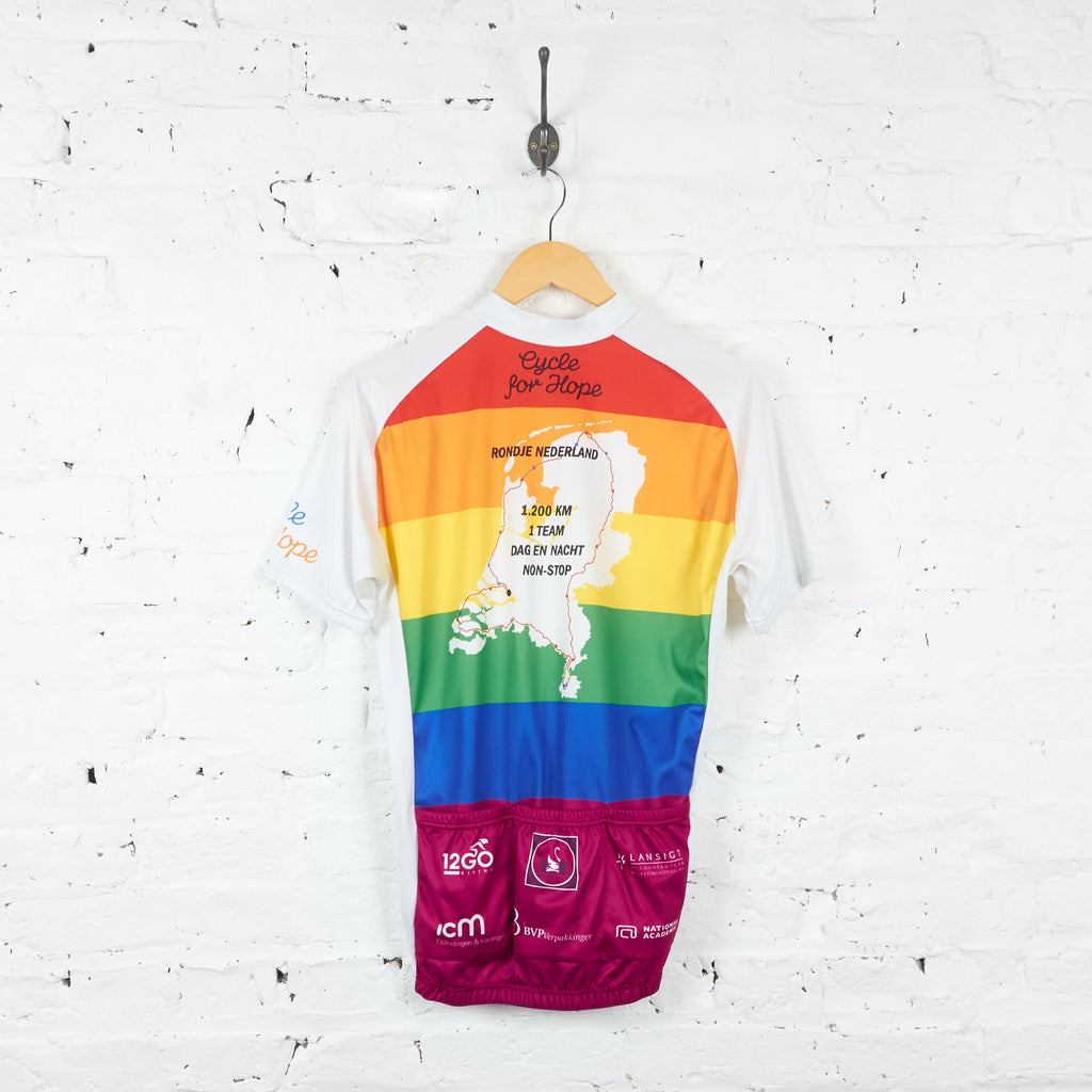 Cycle For Hope Cycling Top Jersey - Red/Orange/Green - L - Headlock
