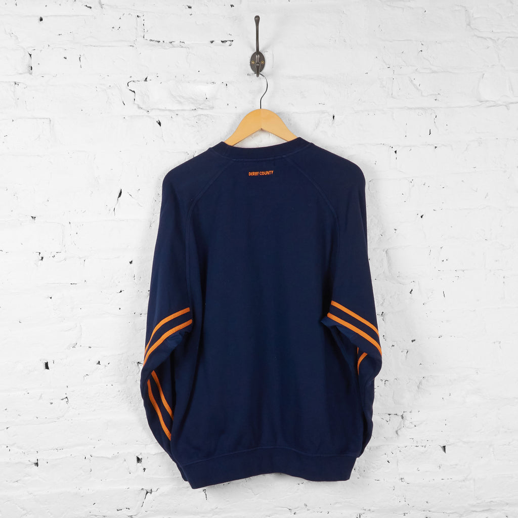 Derby County Football Sweatshirt - Blue - M - Headlock