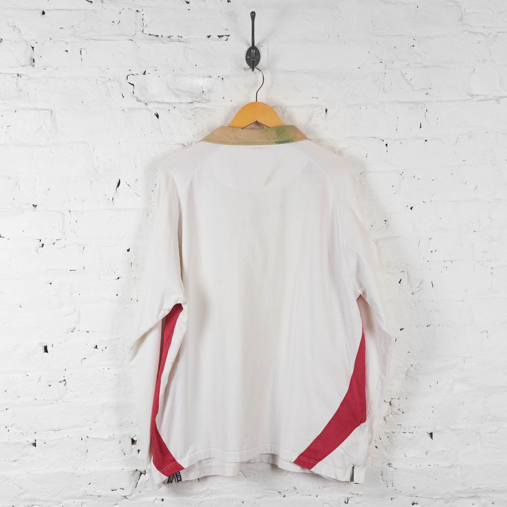 England Rugby Long Sleeve Shirt - White - XXL - Headlock