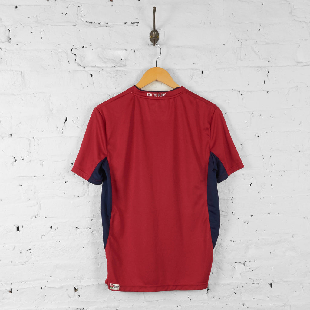 England Rugby Training T Shirt Top - Red - S - Headlock