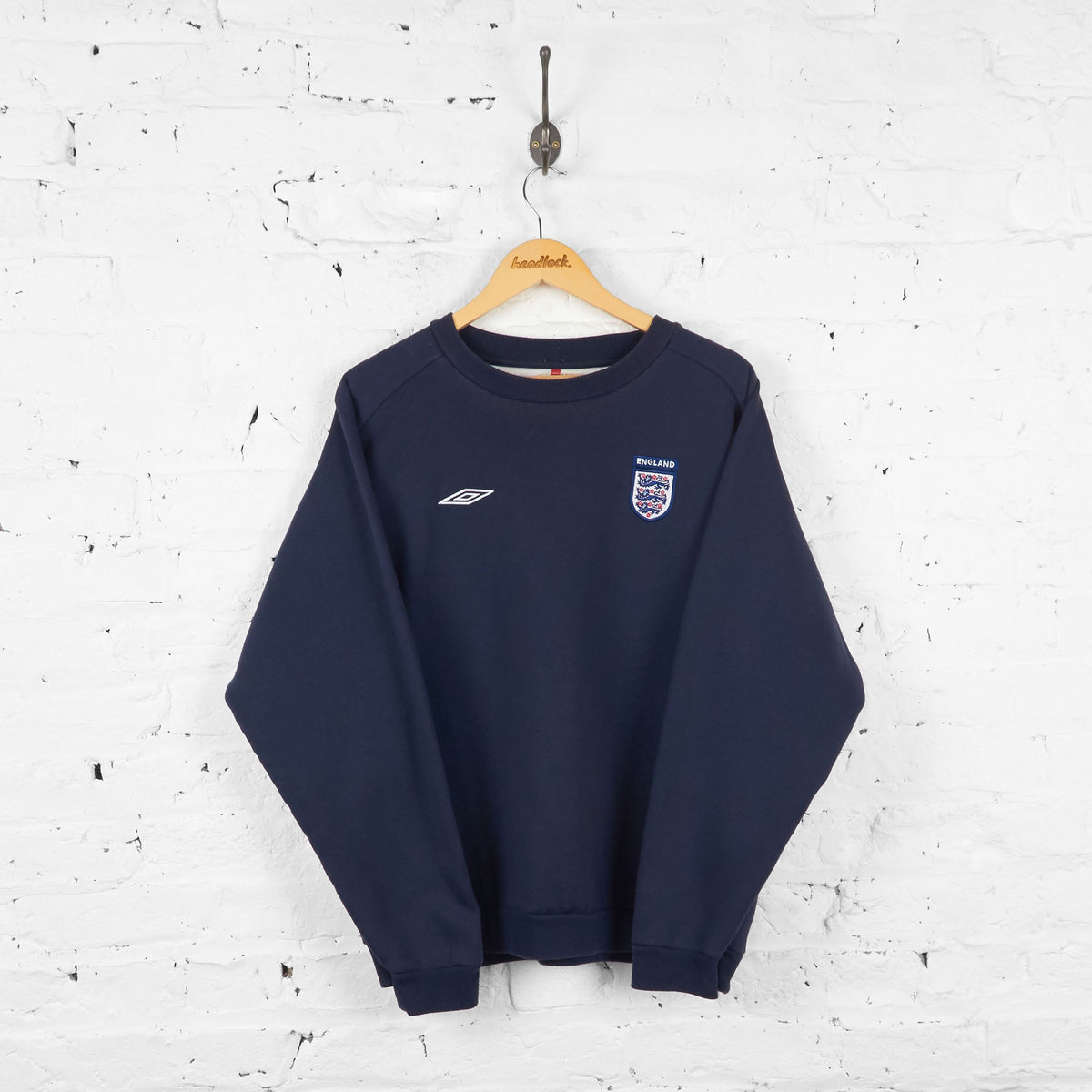 England Umbro 90s Sweatshirt - Blue - L – Headlock