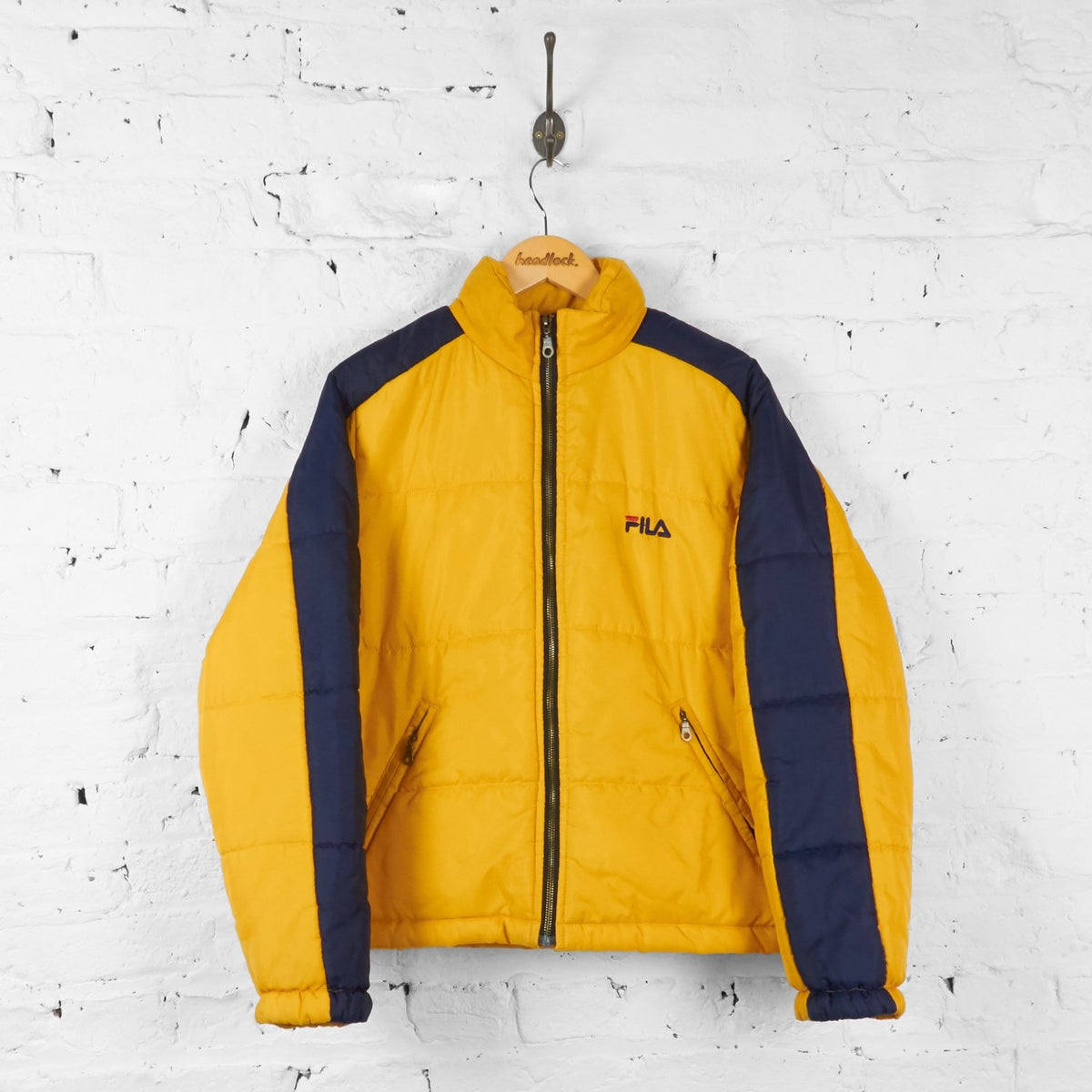 Fila Puffa Jacket Coat Yellow S – Headlock - Main Image