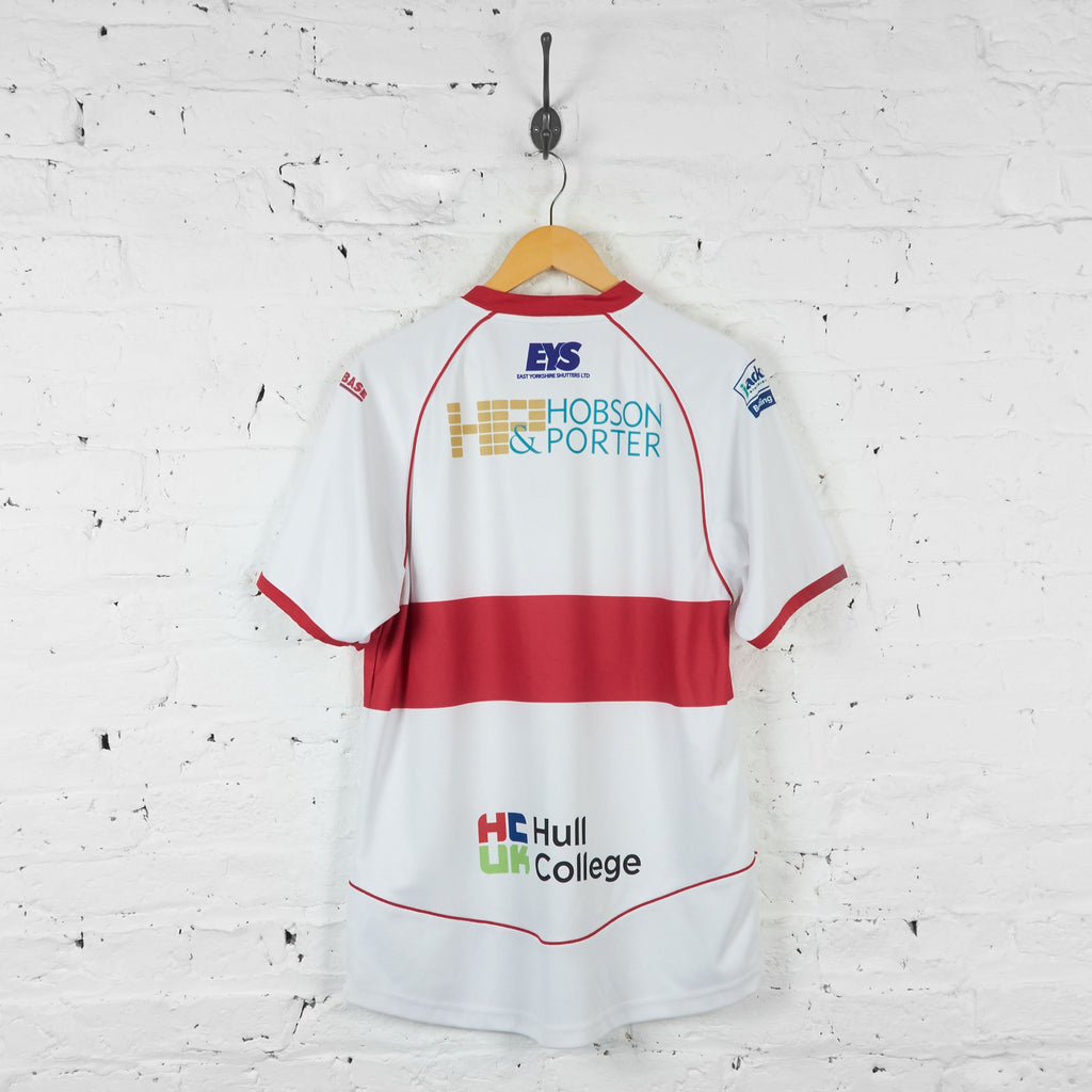 Hull KR Kingston Rovers Burrda Sport Rugby League Shirt - White - L - Headlock