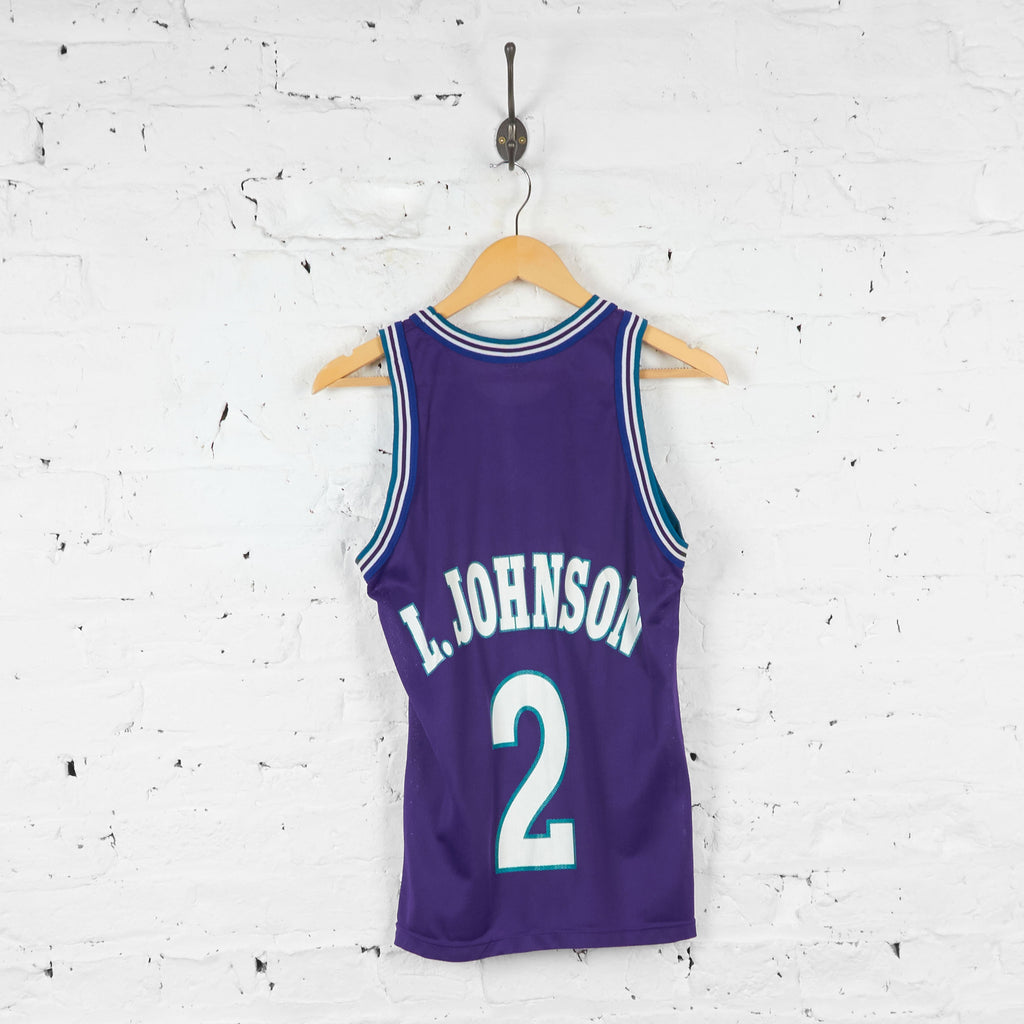 Kids Charlotte Hornets L.Johnson Basketball Jersey - Purple - M Boys - Headlock